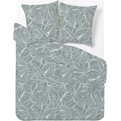 Parure 2 personnes 100% coton finition bouton 240x220cm