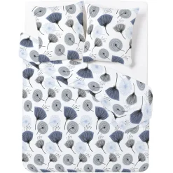 Parure 2 personnes 100% coton finition bouton 240x220cm