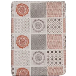 Parure de draps 2 places carreaux de ciment design ethnique