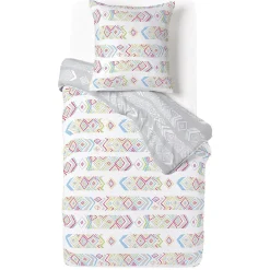 Parure de lit 1 personne avec taie d'oreiller