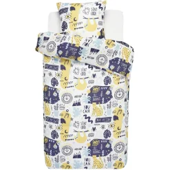 Parure de lit 1 personne avec taie d'oreiller