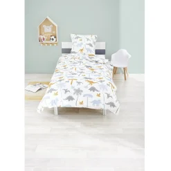 Parure de lit 1 personne avec taie d'oreiller