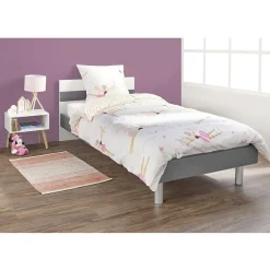 Parure de lit 1 personne imprimée 140x200 cm