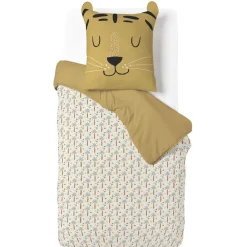 Parure de lit 1 personne 140x200cm finition bouton