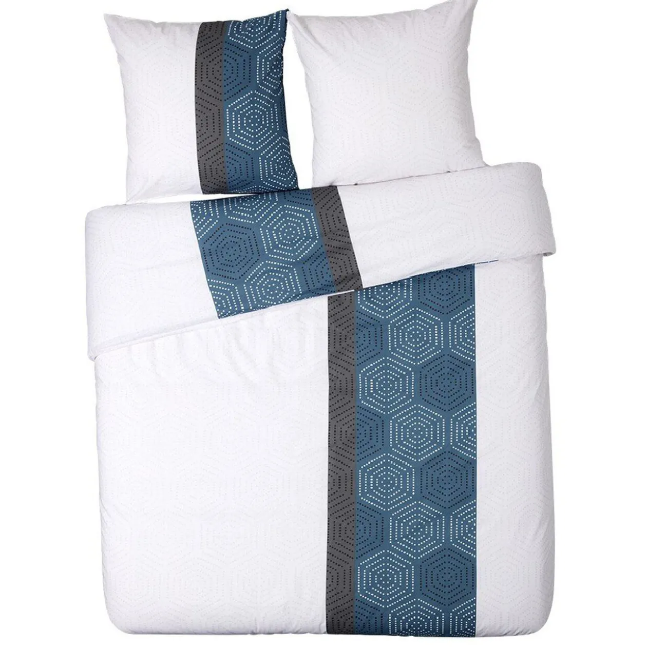 Parure de lit 2 personnes coton imprimé 220x240 cm