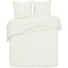 Parure de lit 2 personnes 240x220cm quadrillage petit carreau