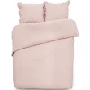 Parure de lit 2 personnes 240x220cm rose uni