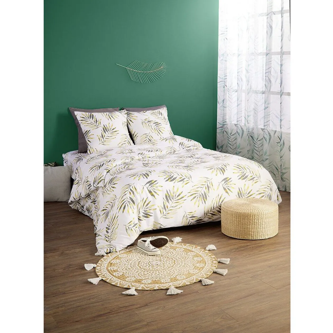 Parure de lit 5 pièces 2 places 140x190 cm