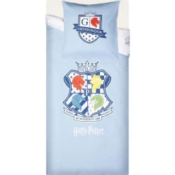 Parure de lit 1 place Harry Potter écusson Poudlard