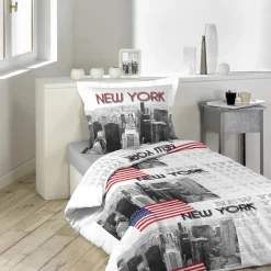 Parure de lit 1 place New York