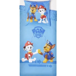 Parure de lit 1 place Pat' Patrouille Chase et Marcus