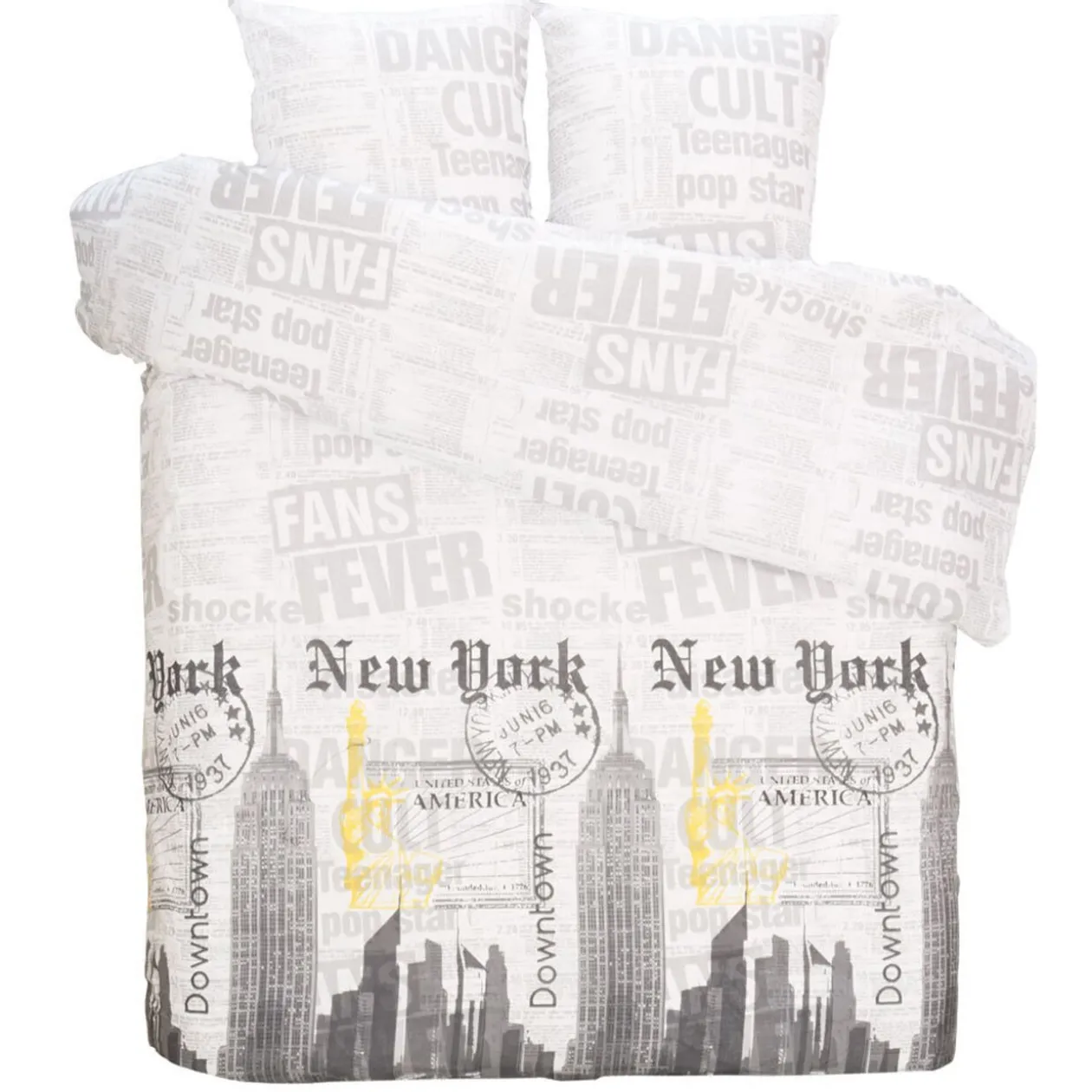 Parure de lit 2 places 3 pièces