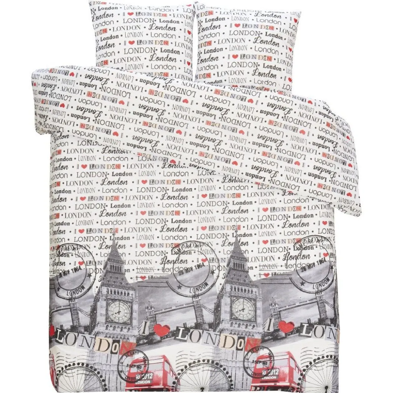 Parure de lit 2 places 3 pièces