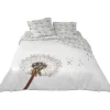 Parure de lit 2 places design fleur pissenlit