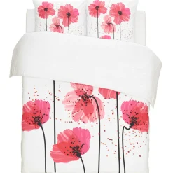 Parure de lit 2 places design coquelicot