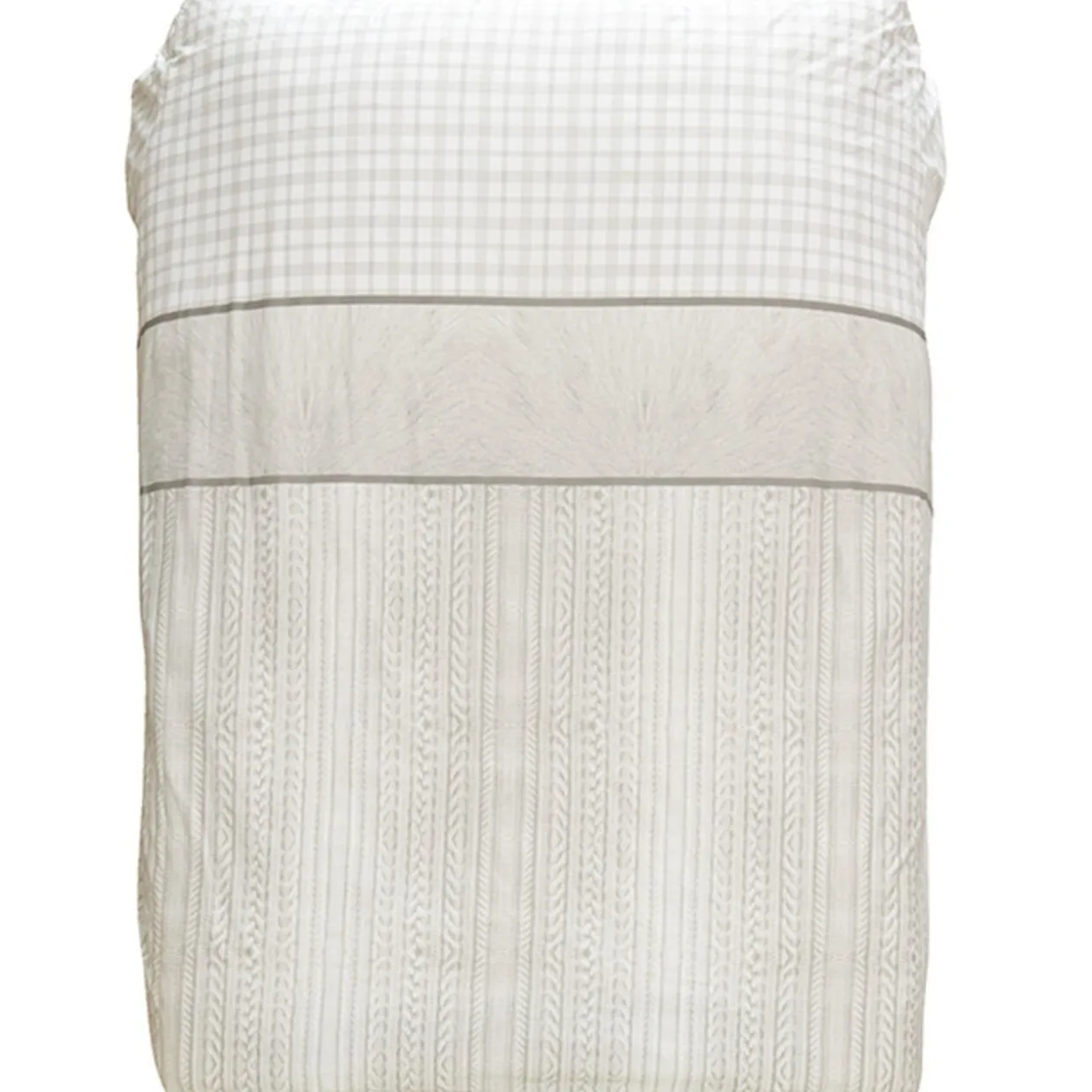 Parure de lit 2 places design maille en laine