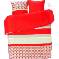 Parure de lit 2 places design fleurs rouge