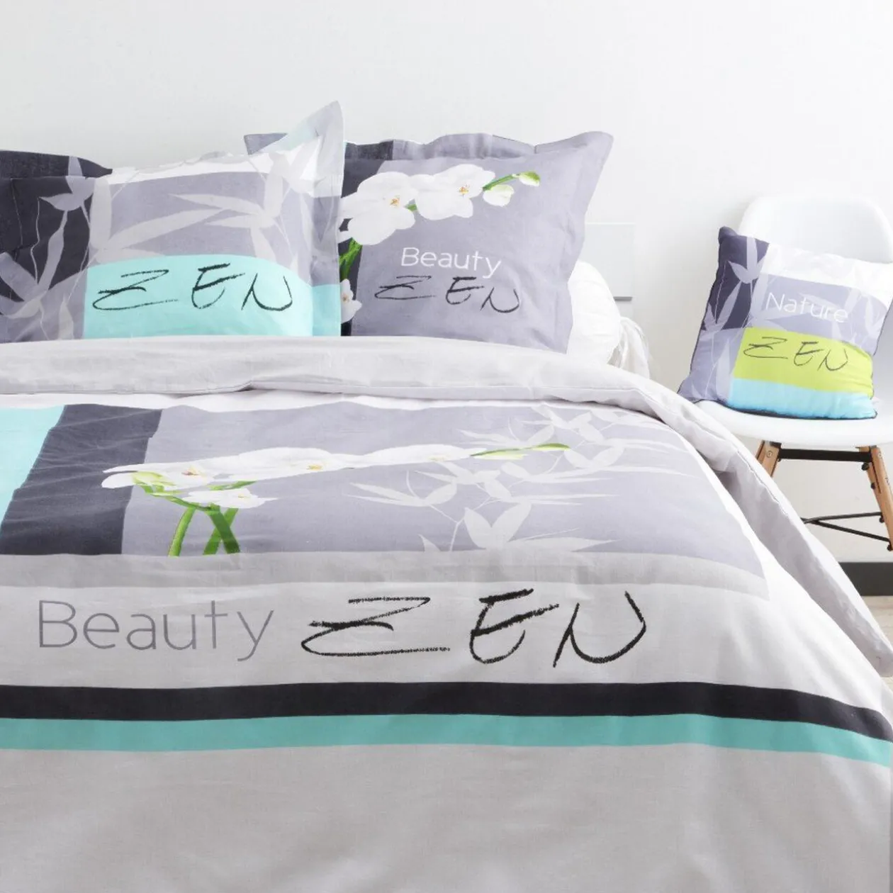 Parure de lit 2 places design Beauty zen