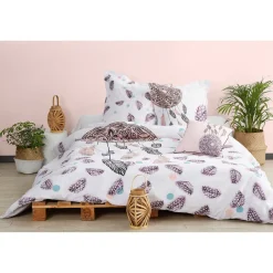 Parure de lit 2 places design attrape rêve plume