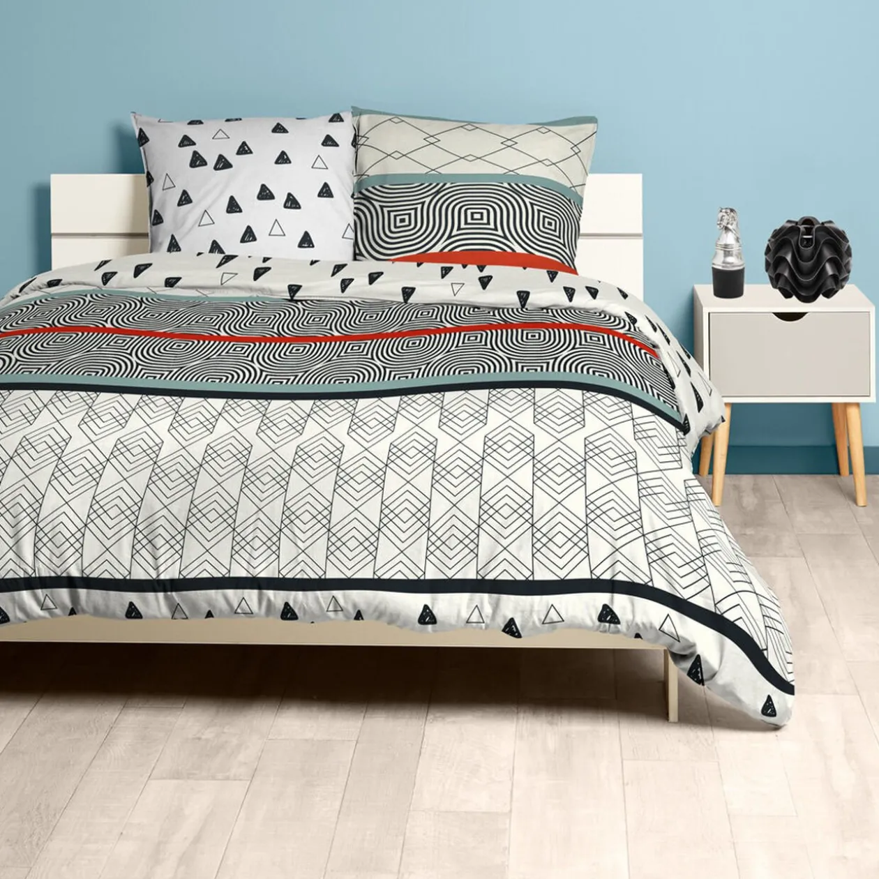 Parure de lit 2 places Ethnic motif géométrique