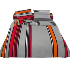 Parure de lit 2 places motifs rayures