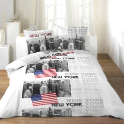 Parure de lit 2 places motif New York