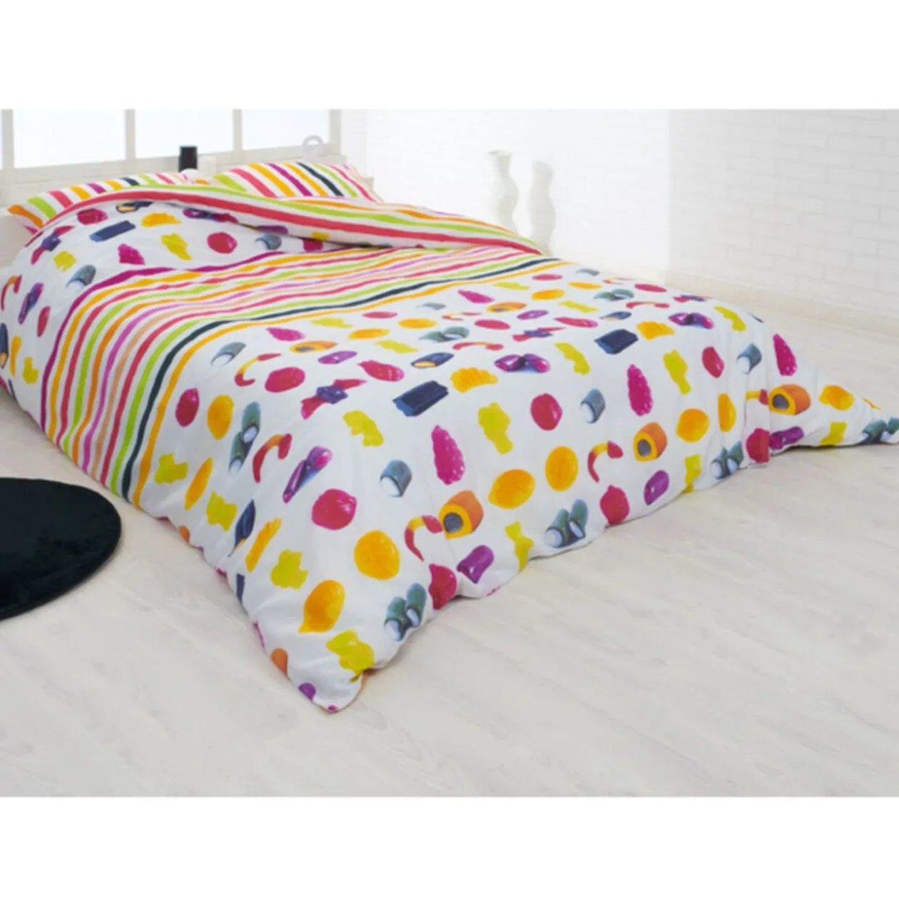 Parure de lit 2 places parfumée fraise