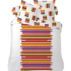 Parure de lit 2 places Rayures multicolores