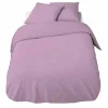 Parure de lit 2 places rose unie