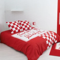 Parure de lit 2 places Route 66 rouge