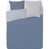 Parure de lit 2 places réversible gris et bleu 220x240cm