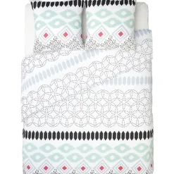 Parure de lit 2 tons 220 x 240cm en coton