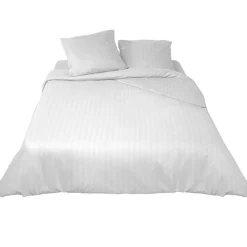 Parure de lit blanche coton Essentiels Lapidus