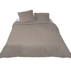 Parure de lit coton grise Essentiels Lapidus