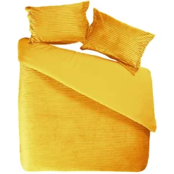 Parure de lit effet côtelé réversible 240x220cm