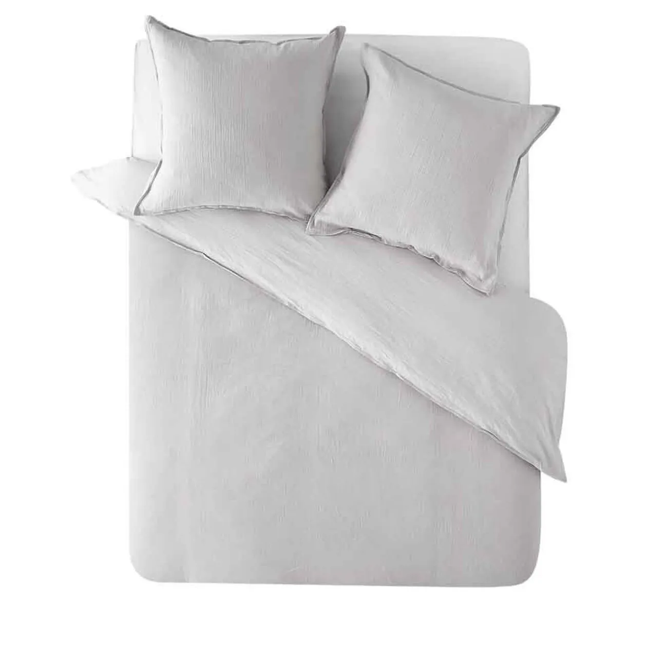 Parure de lit en gaze de coton uni 240x260 cm