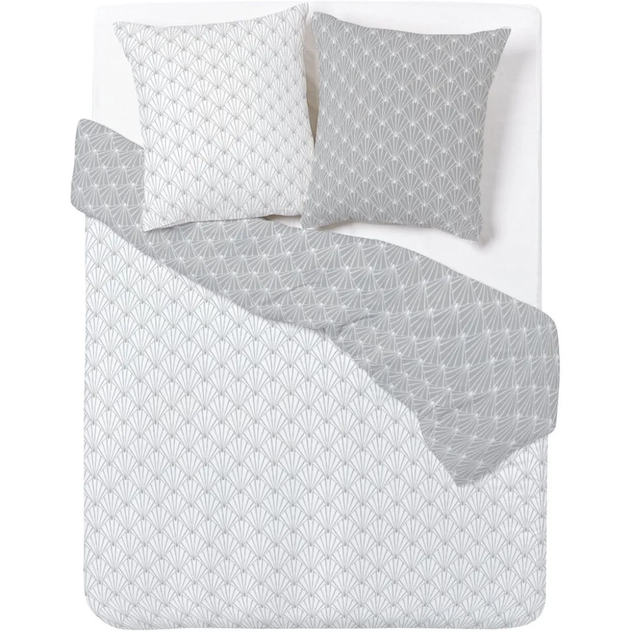 Parure de lit en polycoton motif coquillage 240x200 cm