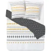 Parure de lit en polycoton motif massaï 240x220 cm