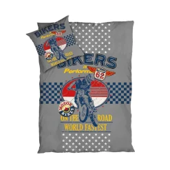 Parure de lit enfant coton imprimé 140x200 cm