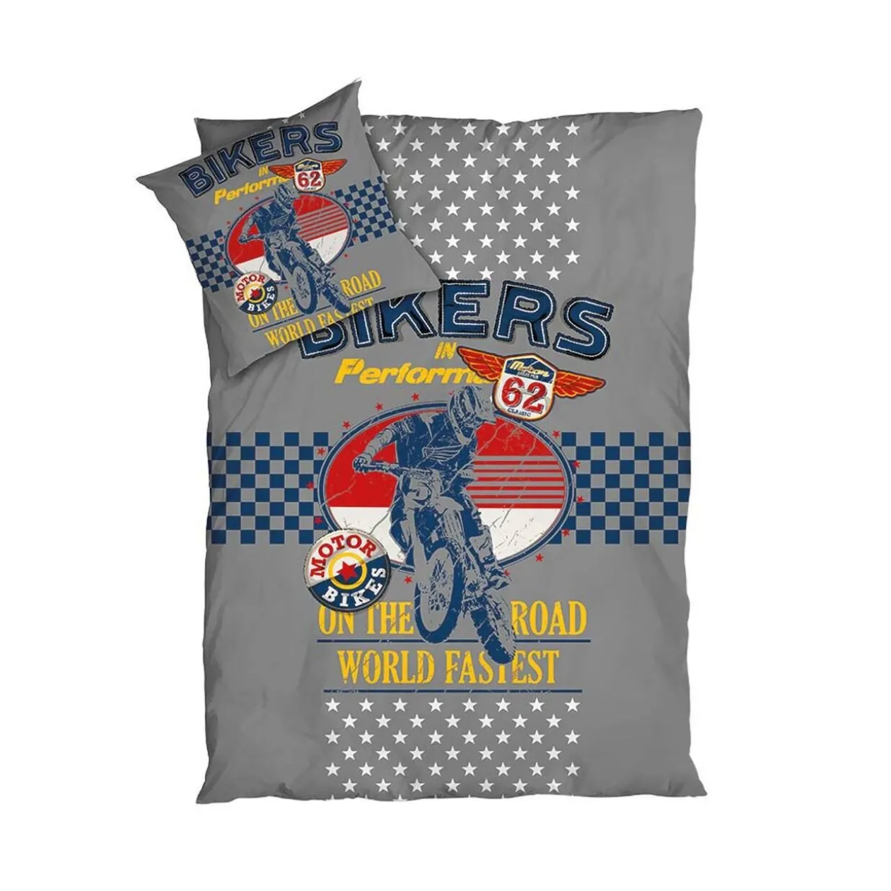 Parure de lit enfant coton imprimé 140x200 cm