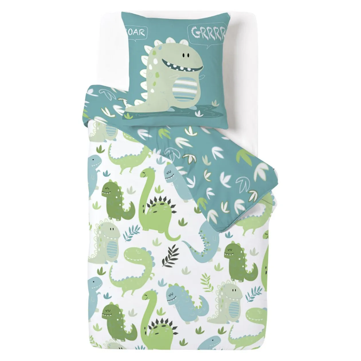 Parure de lit enfant réversible motif animal 140x200 cm