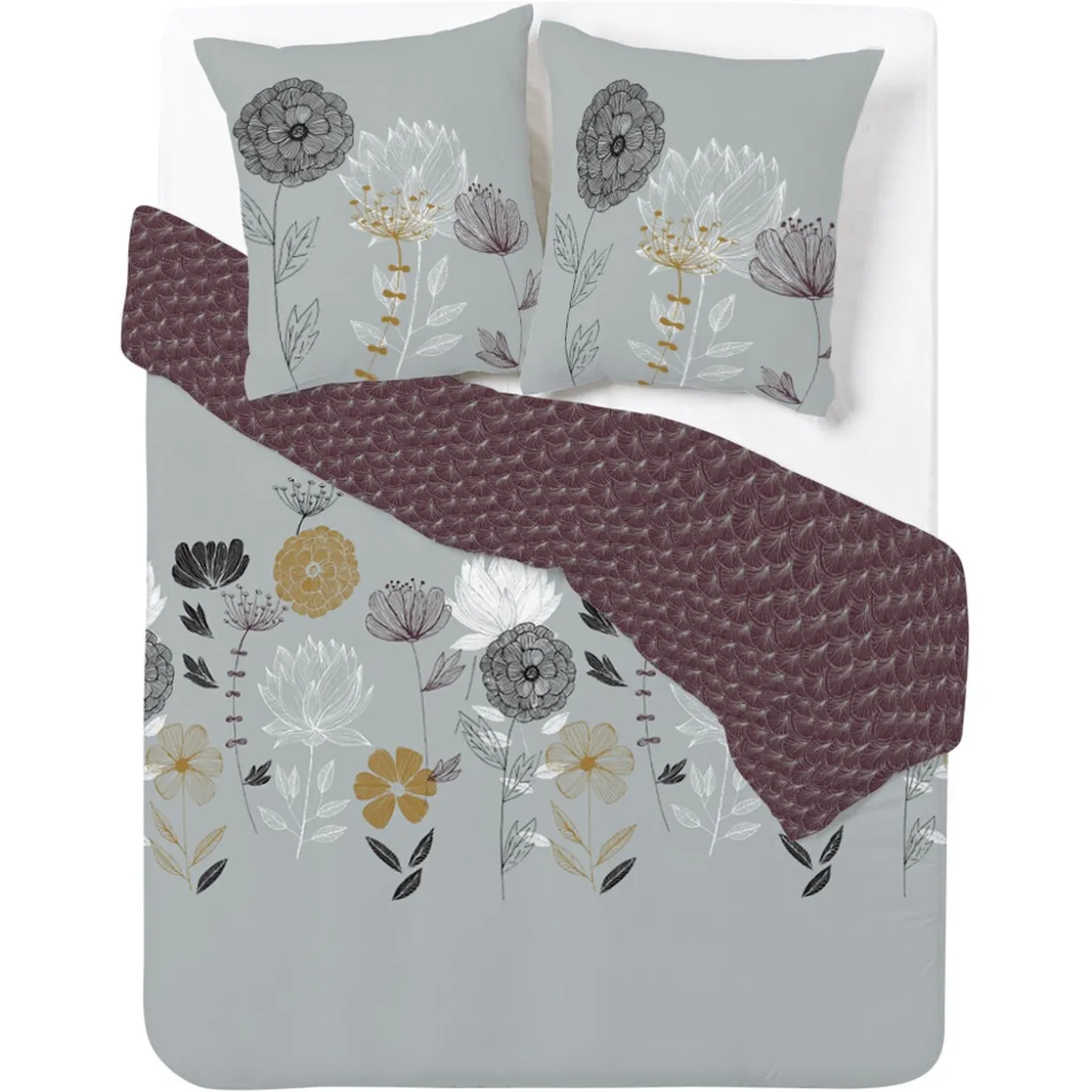 Parure de lit réversible 2 personnes 240x220 cm