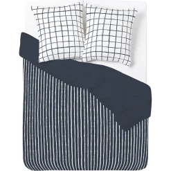 Parure de lit réversible 2 personnes 100% coton 240x220cm