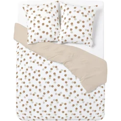 Parure de lit réversible 2 personnes 100% coton 240x220cm