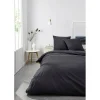Parure de lit 260x240 cm percale de coton Gris