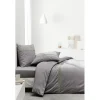 Parure de lit 260x240 cm percale de coton Gris