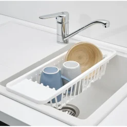 Passoire égouttoir pour évier plastique blanc