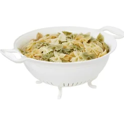 Passoire x2 et bol blancs XL