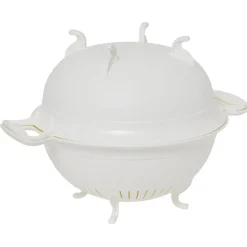 Passoire x2 et bol blancs XL