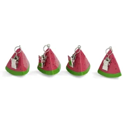 Pince nappe exotique perroquet pastèque ananas ou flamant x4